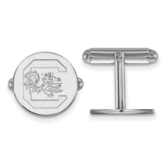 Sterling Silver University of South Carolina Logo Cuff Links